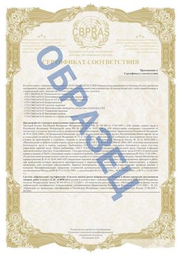 Образец Приложение к СТО 01.064.00220722.2-2020 Гусиноозерск Сертификат СТО 01.064.00220722.2-2020 